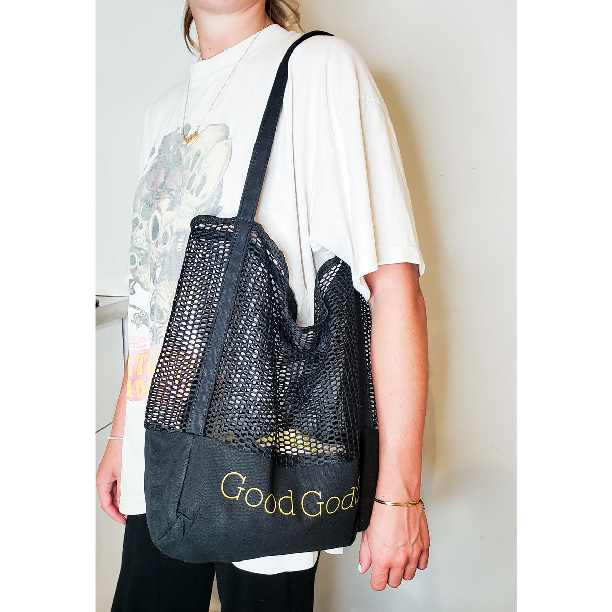 GG Cotton Tote - Black
