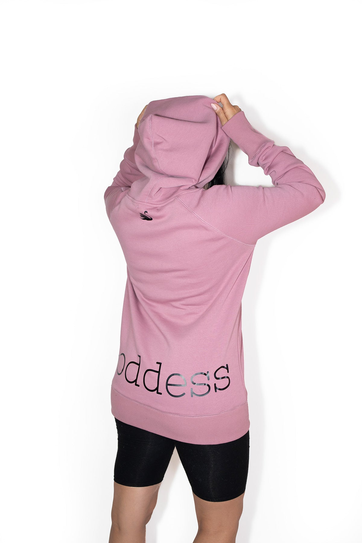 Oversized 100% cotton hoodie in grape by Good Goddess