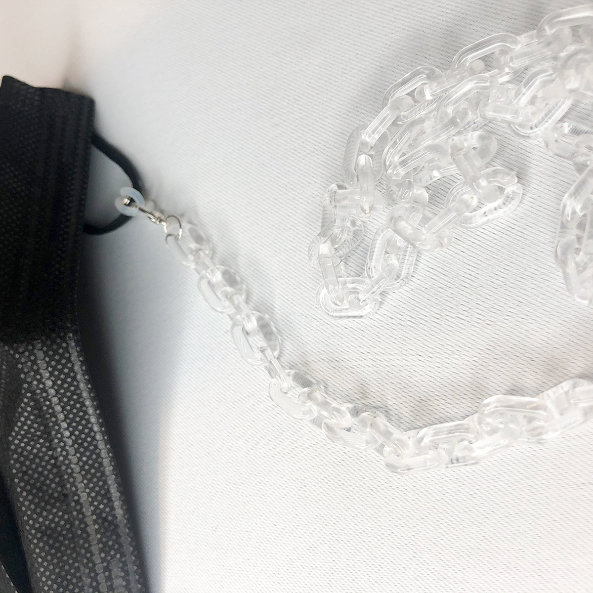 Clear Resin Mask/Eyeglass Chain