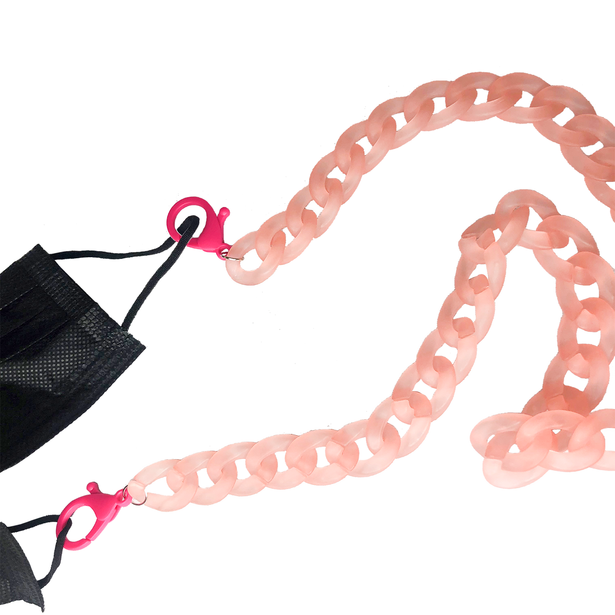 Frosted Pink Mask/Eyeglass Chain