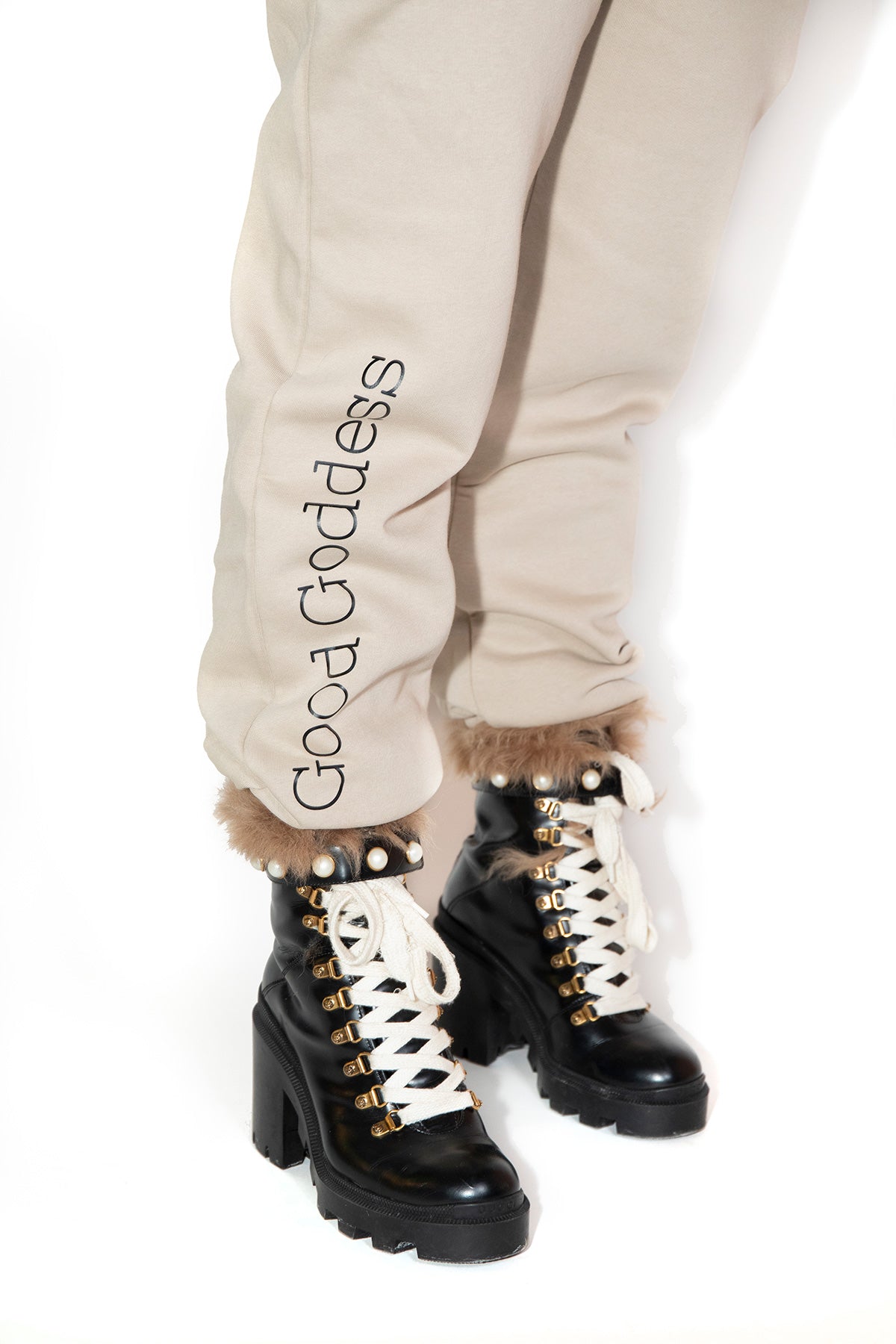 Good Goddess Luxury Sweatpants in Truffle Toronto