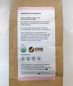 Good Goddess Organic coffee bean information