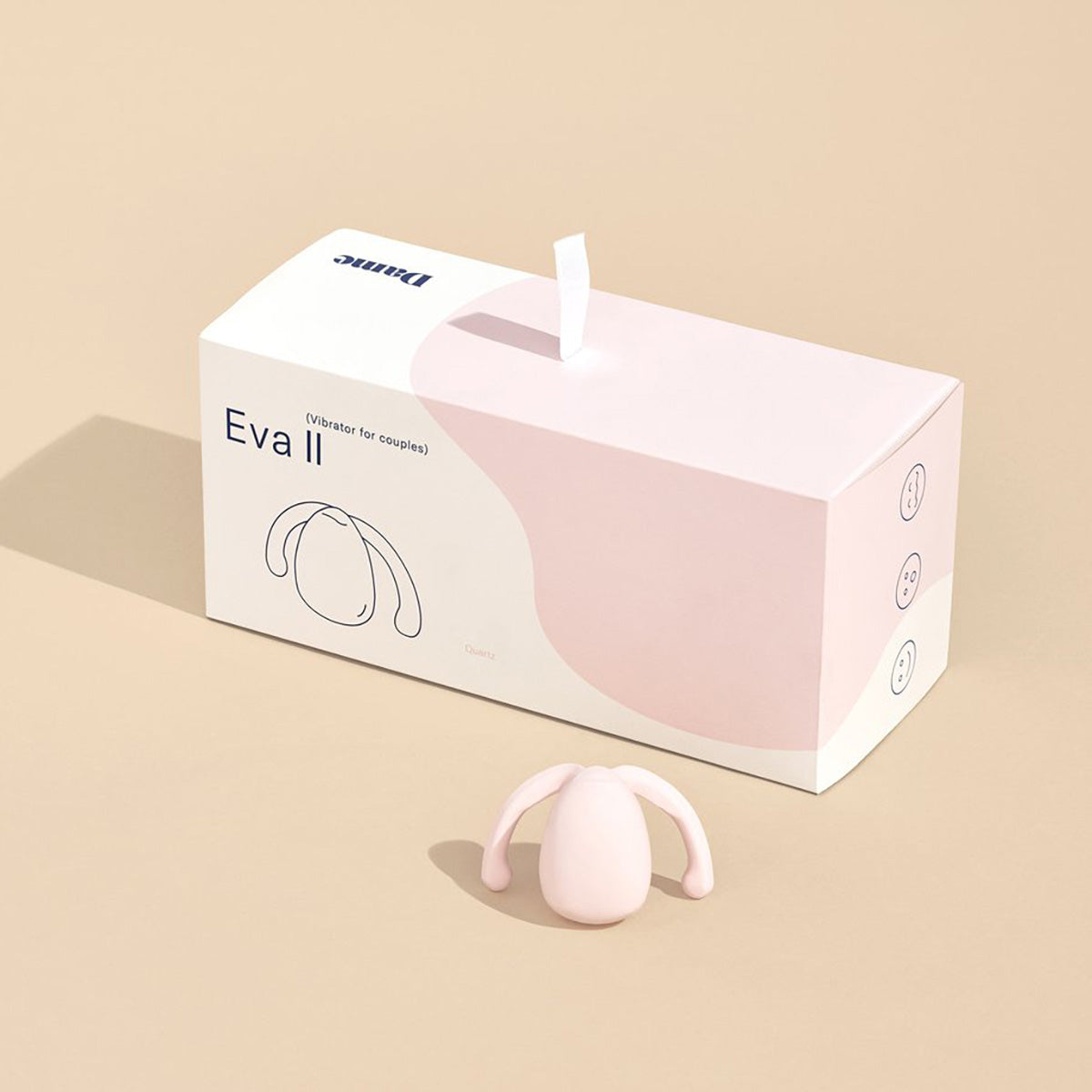 Eva Hands Free Vibrator in Quartz by DAME