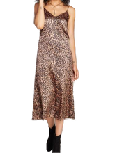 C’est Moi Satin Slip Dress - Leopard